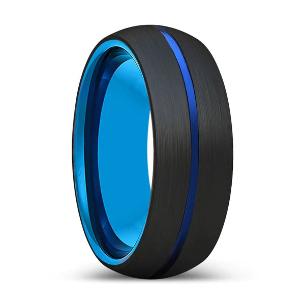 LUNA | Blue Tungsten Ring