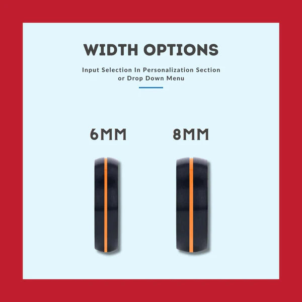 NOMAD | Blue Ring, Black Tungsten Ring | Width Options