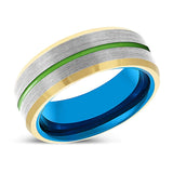 SENTINEL | Blue Tungsten Rings