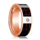 14k Rose Gold Flat Ring