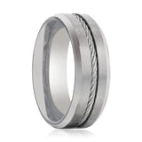 ALBERT | Silver Titanium Ring