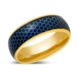 AQUAHEX | Gold Tungsten Ring