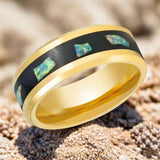 AURAFLECT | Yellow Tungsten Ring