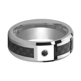 BRAHMA | Silver Tungsten Ring