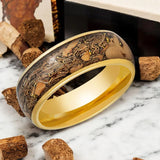 CORKSHINE | Gold Tungsten Ring