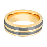 DUNCE | Gold Tungsten Rings