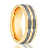 DUNCE | Gold Tungsten Ring