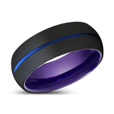 ERALDO | Purple Ring, Black Tungsten Rings