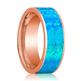 14k Rose Gold Men's Wedding Band 