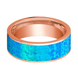 14k Rose Gold Men's Wedding Band 