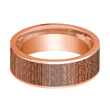 Flat 14k Rose Gold Wedding Bands