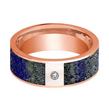 14k Rose Gold and Diamond Wedding Bands