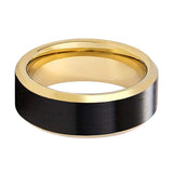 GASTON | Gold Tungsten Rings