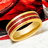 GLEAMFIRE | Gold Tungsten Ring