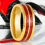 GLEAMFIRE | Gold Tungsten Ring