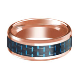 Men's 14k Rose Gold Polished Wedding Band 