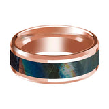 Men's 14k Rose Gold Polished Wedding Band