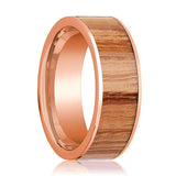 Men's 14K Rose Gold Wedding Band