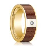 14k Yellow Gold Flat Wedding Band