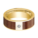 14k Yellow Gold Flat Wedding Band