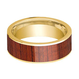 Men's Flat 14k Yellow Gold Wedding Band 