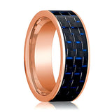 Polished 14k Rose Gold Wedding Band