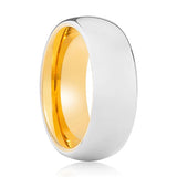 PYTHON | Gold Ring, Silver Tungsten Ring