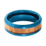 TROPICUS | Blue Tungsten Rings