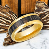 ZEBROSTA | Gold Tungsten Ring