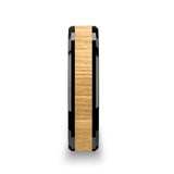 BILTMORE | Black Ceramic Ring Ash Wood Inlay