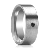 Tungsten Ring Black Diamond