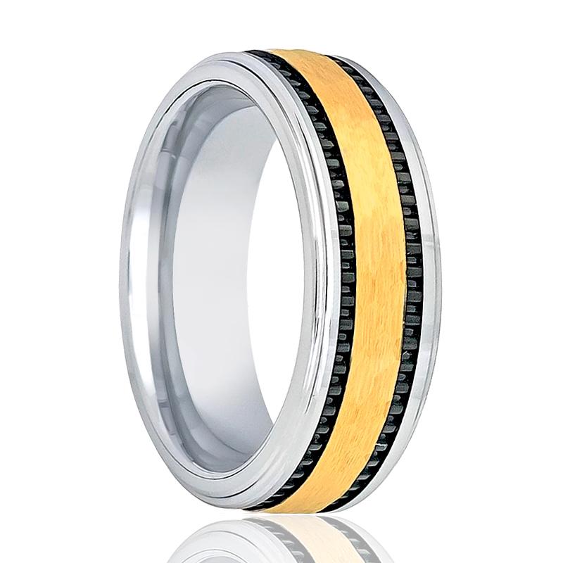 🔥 Tungsten Carbide Wedding Band Ring Brushed Silver Mens Jewelry