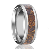 ALSTON | Tungsten Ring Sanskrit Stone Inlay