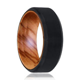FASCIA | Tungsten Ring Olive Wood