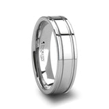 ANCHORAGE | Tungsten Ring Dual Offset Grooves