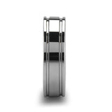 ANCHORAGE | Tungsten Ring Dual Offset Grooves