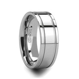 ANCHORAGE | Tungsten Ring Dual Offset Grooves