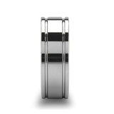 ANCHORAGE | Tungsten Ring Dual Offset Grooves