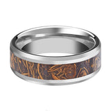 ALSTON | Tungsten Ring Sanskrit Stone Inlay