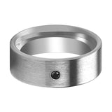 Tungsten Ring Black Diamond