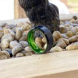 GUMBY | Tungsten Ring Green Inside