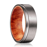 ADAR | Tungsten Ring Red Burl Wood