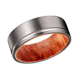 ADAR | Tungsten Ring Red Burl Wood