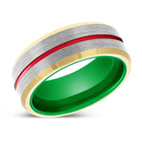 COBRA | Tungsten Ring Green Inside