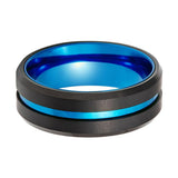 LELRA | Tungsten Ring Blue Groove