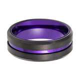 EMERY | Tungsten Ring Purple Groove